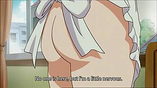 Wow, this cute maid in stockings loves blowjobs and toys in uncensored hentai!