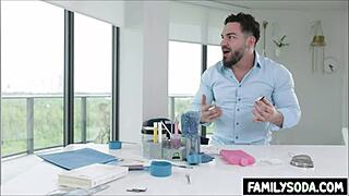 nerdy scientist stepsiblings with braces explore taboo desires in the lab