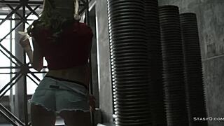 Blond Model Sonya Teases With Natural Tits