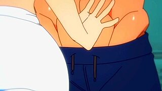 Emi heads to the gym for a rough reunion with Jaco, showing off her big tits.