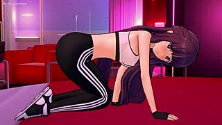 Ферн в спортивке трахается быстро и жестко