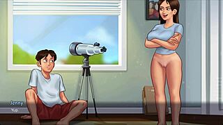 i watch step sis get her pussy licked and cum on the bed in summertime saga