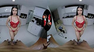 Beautiful latina with perfect body gets fucked in vr reality