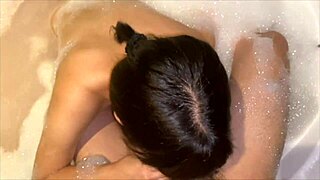 Pervert Couple Fucks In Bubble Bath?