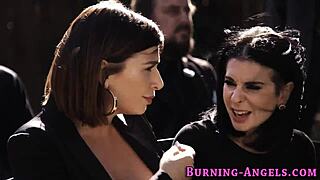 Goth Feels Intense Pleasure Fucking And Sucking At Outdoor Location