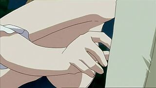 Wow, this cute maid in stockings loves blowjobs and toys in uncensored hentai!