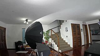 Behind The Scenes: Novinha Milena Tavares Gets Naked, Clothes Ripped, Worships Ass, First Time With Director's Cock