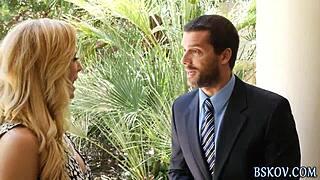 cherie deville in blonde lingerie scene with big tits highlights.