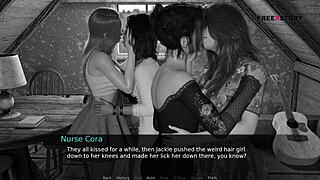 Nurse Cora and Lemon's vampire group sex in hospital