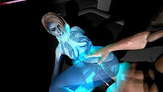 คอร์ตาน่าต้องการควยของฉันในฮันไต 3D SFM ไม่เซ็นเซอร์! 😍