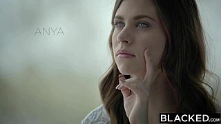 blacked first interracial for model anya olsen