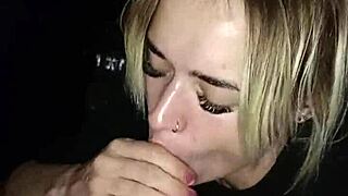 Sexy Girl Sucks Cock In Truck City Center!