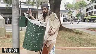 i suck that homeless guy's huge cock so good