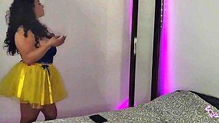 My sister-in-law eagerly awaits the Halloween party