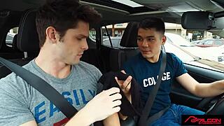 Falconstudios Bodybuilder Devin Franco Takes Erect Asian Monster Cock Bareback with Ass Licking