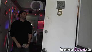 That teen at the gloryhole got fucked and creampied hard