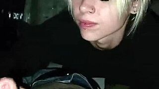 Sexy Girl Sucks Cock In Truck City Center!