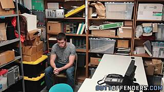 gay shoplifter getting facialized?