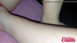 Playing with my cute stepsister her pussy in panties