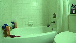 Angel lover enjoys a sexy bathing session in the shower with her latina partner