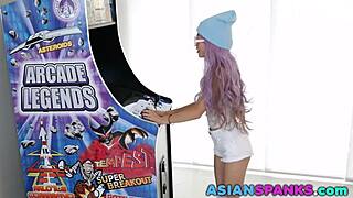 Asian Teen Gets Her Pussy Licked And Fucked Hard By Monster Cock!