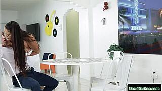 racy blonde sucks on a huge dick before riding it cowgirl style