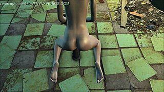 Blonde Teen 18+ Feels Intense Pleasure With Dildo In Fallout 4