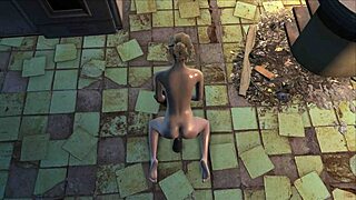 Blonde Teen 18+ Feels Intense Pleasure With Dildo In Fallout 4