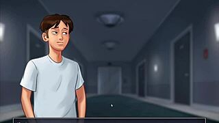 horny slut in summertime saga gets cum in pussy