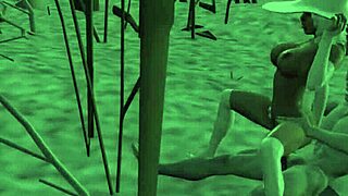 white queen fucks snow elf in 3d