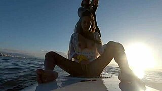 ana rothbard enjoys the afternoon on the rocks