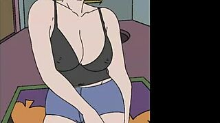 Halloween strange house cartoon porno