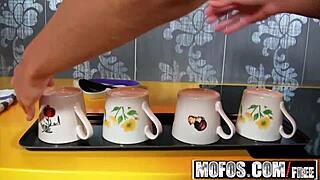 summer breeze blows in kitchen