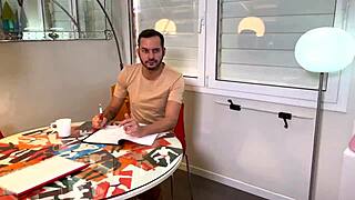 bony assistant sucks nicholas free's cock