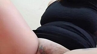 Guy masturbates with pussy close to camera