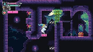 flip witch hentai ep 12, giant boobs crushing ghost boss