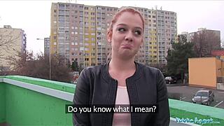 innocent ginger girl fucked on car bonnet for cash 😈