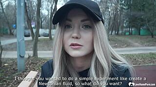 Picked up blonde rides cock hard 😈