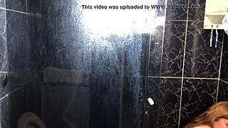 Young Guy Eats Friend's Aunt In Bathroom!
