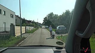 Blonde slut picked up, banged hard, and dumped naked on street