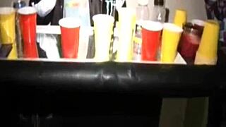 Messy teen 18+ fuck at wild kegger turns into raw public oral action