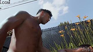 Leilani Li seduces lifeguard Kenzo Alvarez in pool with bikini and heels