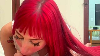 tight pussy gets creampie from deep penetration