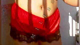 Intense Outdoor Fingering Session. Shaved Pussy And Ass Get Wet In Cowgirl Orgasm