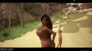 The girl masturbated in public with a cucumber - wild life