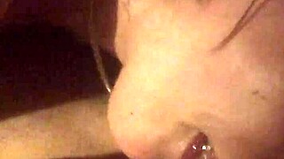 This blowjob is messy sloppy with deepthroat spitting