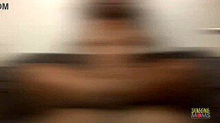 Ebony Chick Gets Ass Jizzed After Screwing On Couch!