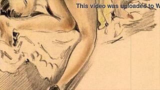 vintage erotic drawings 😍