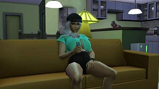 Sexy woman flaunts big tits boldly