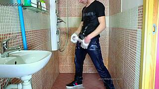 GAY JEANS SHOWER FETISH DICK 2!!